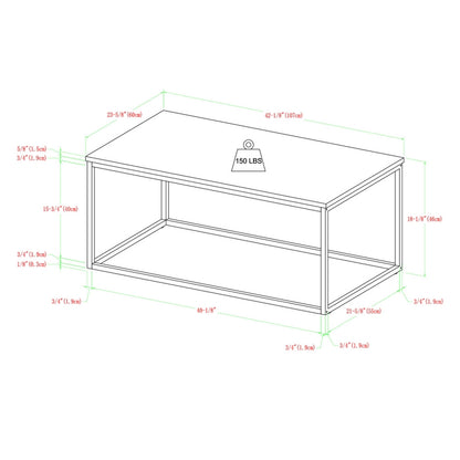 Norfolk Furniture Industrial Coffee Table Black And Grey