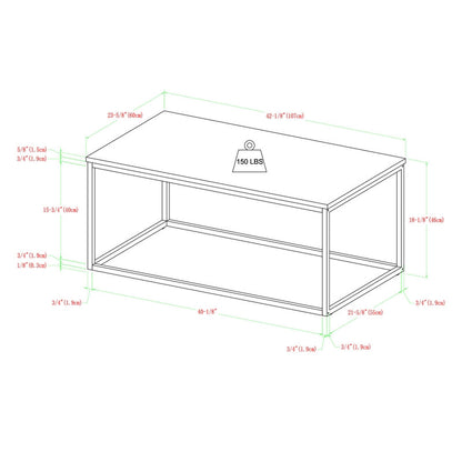 Deco Coffee Table Gold and White