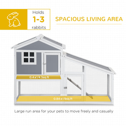 PawHut Wooden Rabbit Hutch