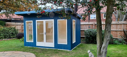 Shire Cali 8' 5" x 12' Pent Garden Office - Premium Wax Board