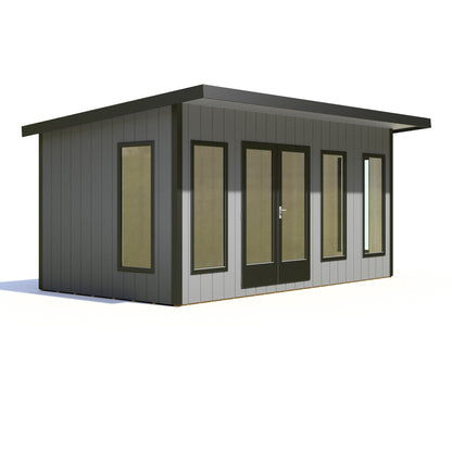 Shire Cali 8' 5" x 15' 6" Pent Garden Office - Premium Wax Board