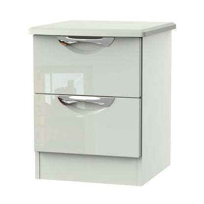 Swift Weybourne Slim Bedside Table Off-white 2 Drawers