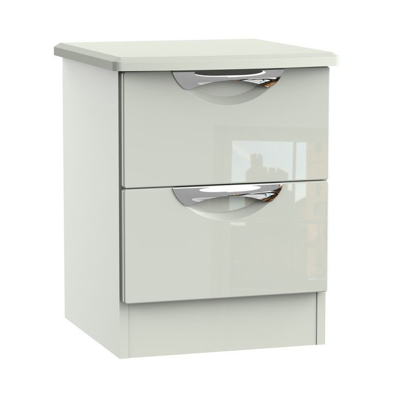 Swift Weybourne Slim Bedside Table Off-white 2 Drawers