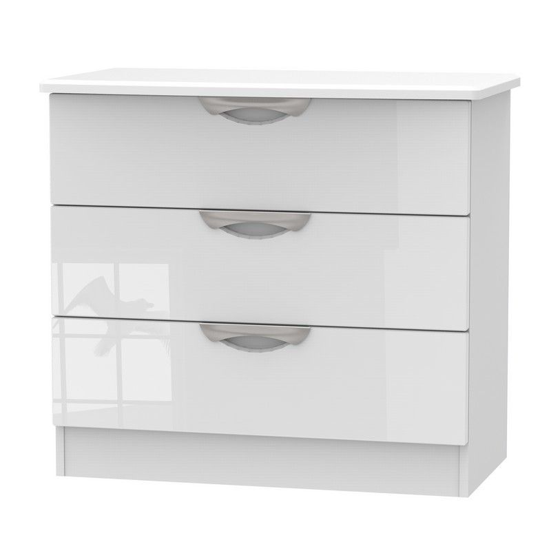 Swift Weybourne Chest of Drawers White 3 Drawers