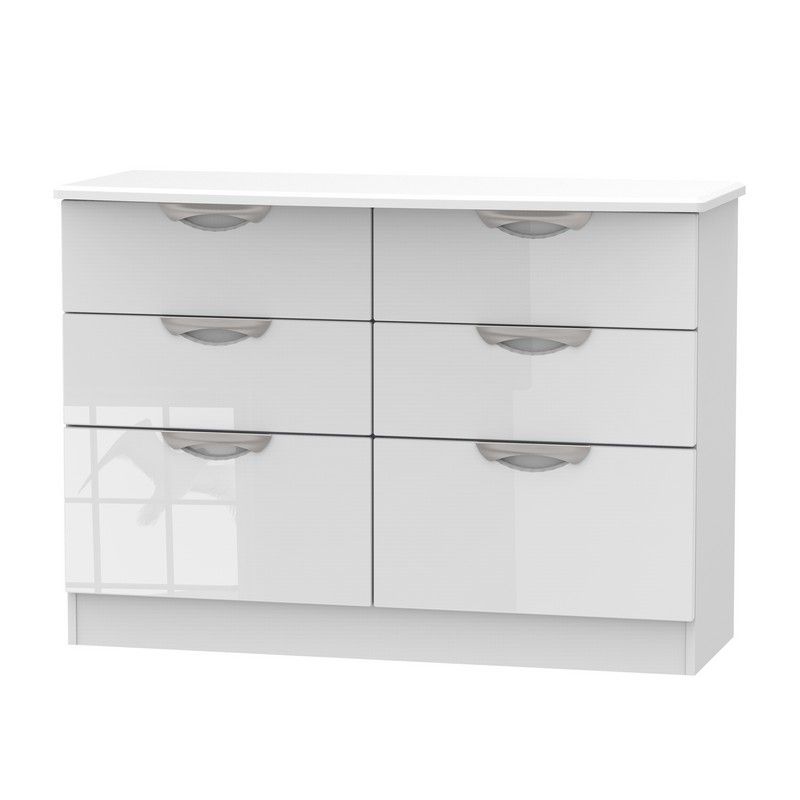 Swift Weybourne Large Chest of Drawers White 6 Drawers