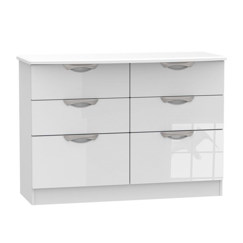 Swift Weybourne Large Chest of Drawers White 6 Drawers