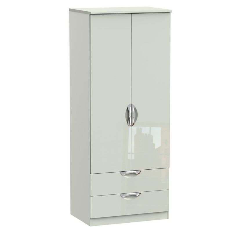 Swift Weybourne Tall Wardrobe Off-white 2 Doors 2 Drawers