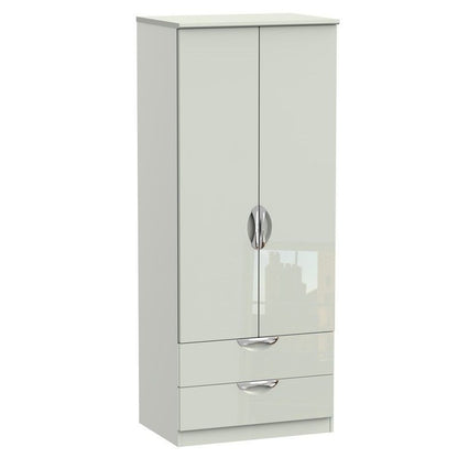 Swift Weybourne Tall Wardrobe Off-white 2 Doors 2 Drawers