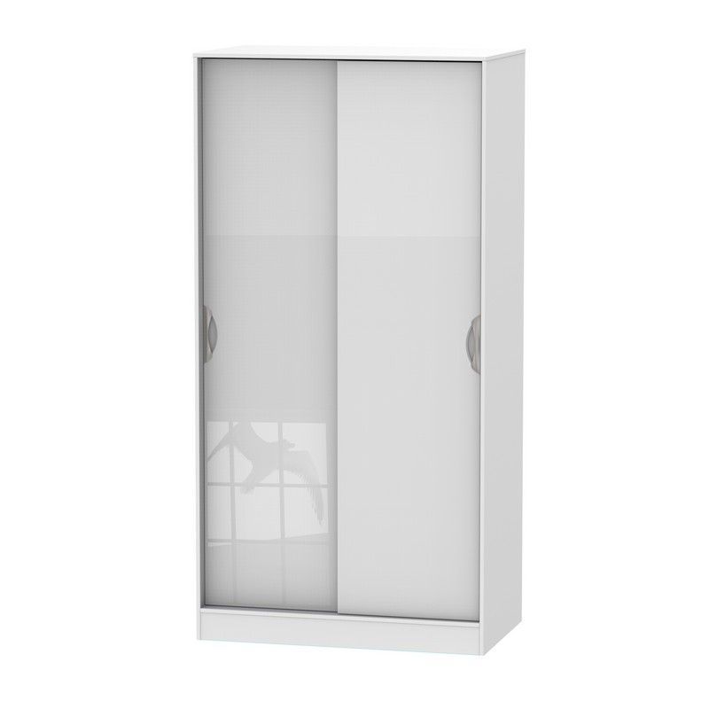 Swift Weybourne Tall Sliding Door Wardrobe White 2 Doors