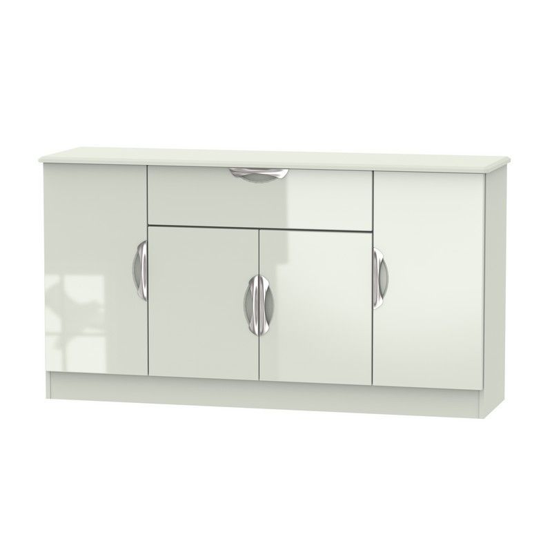 Swift Weybourne Large Sideboard White 4 Doors 1 Drawer