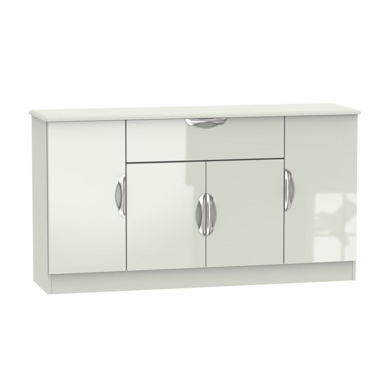 Swift Weybourne Large Sideboard White 4 Doors 1 Drawer