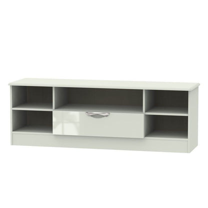 Swift Weybourne TV Unit Large Off-white 5 Shelves 1 Drawer