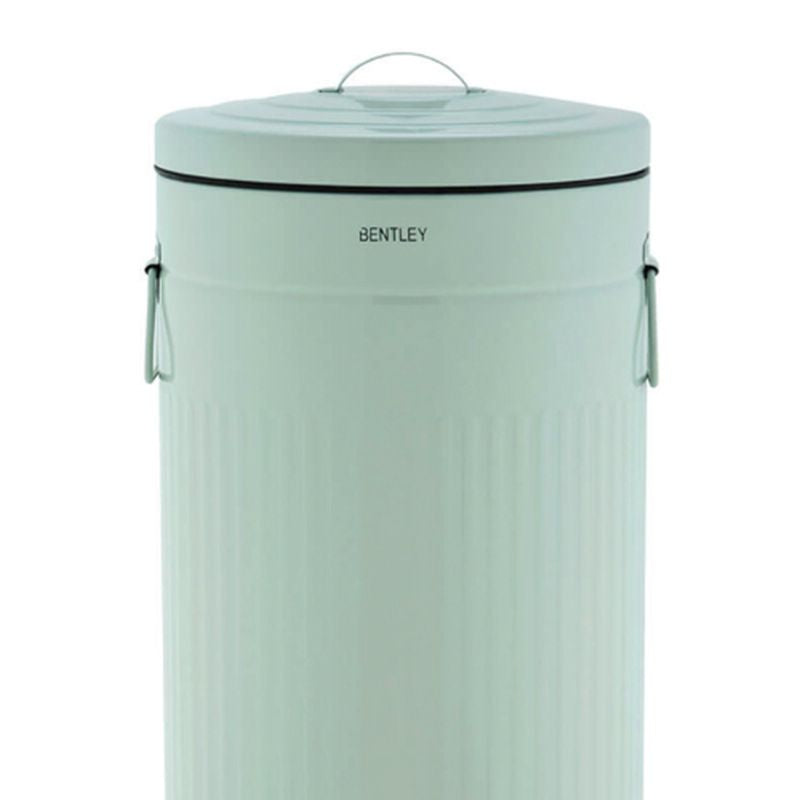 Wensum 30L Retro Steel Waste Rubbish Kitchen Pedal Bin - Green