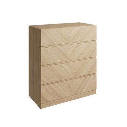 Catania Chest of Drawers Light Brown 4 Drawers