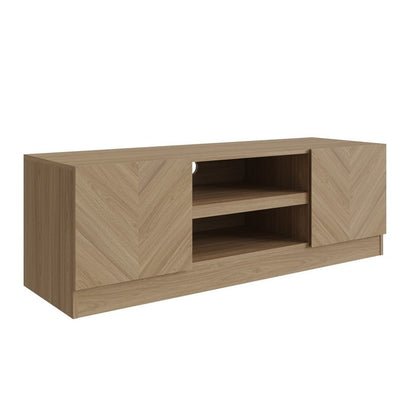 Catania TV Unit Light Brown 3 Shelves 2 Doors