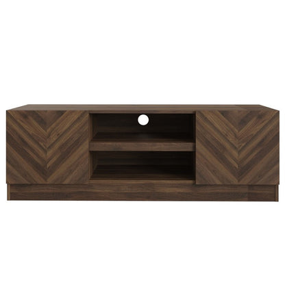 Catania TV Unit Dark Brown 3 Shelves 2 Doors