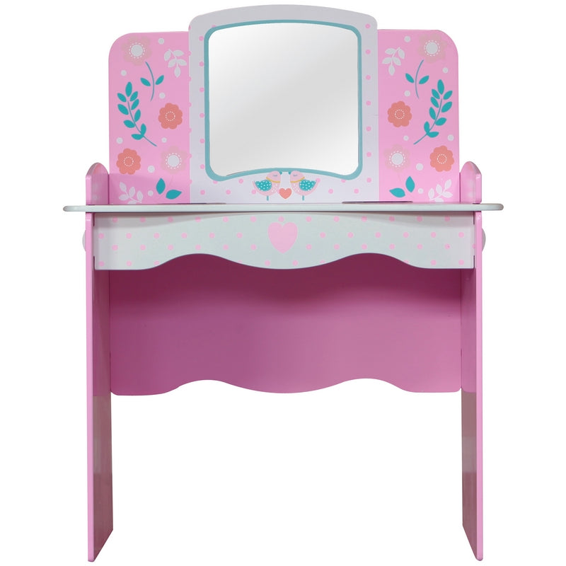 Country Cottage Dressing Table Pink by Kidsaw