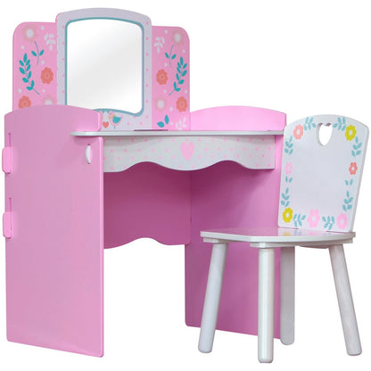 Country Cottage Dressing Table Pink by Kidsaw