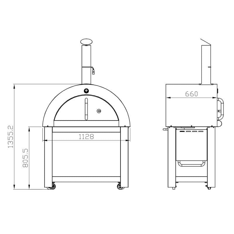 Callow Luxury Garden Pizza Oven by Callow