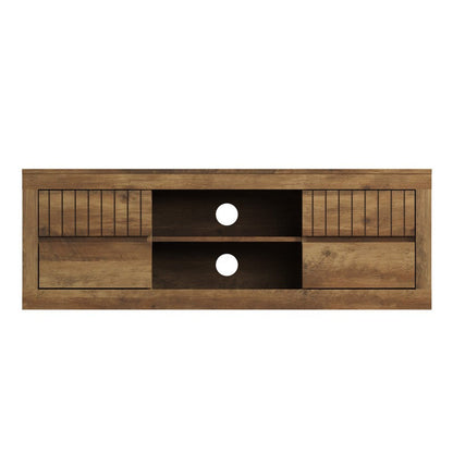 Cartmel TV Unit Brown 1 Shelf 4 Drawers