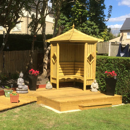 Shire Classic Corner Garden Arbour 4' x 4'