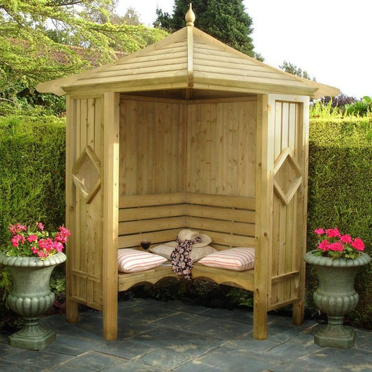 Shire Shire Classic Corner Garden Arbour 4' x 4'