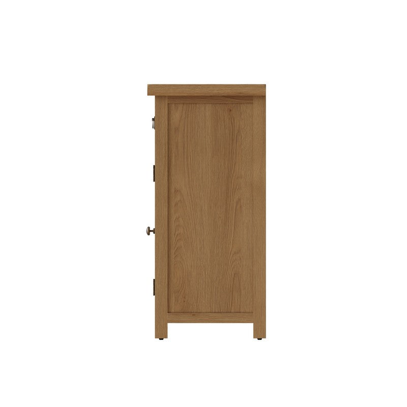 Norfolk Furniture Cotswold Oak Large Sideboard Natural 4 Doors 2 Shelves 3 Drawers