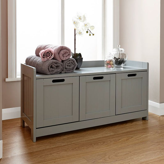 GFW Colonial Cabinet Grey 2 Doors 1 Drawer