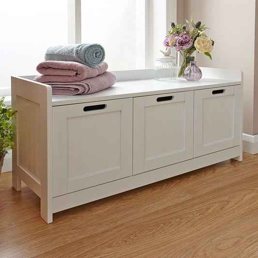 GFW Colonial Cupboard Grey 3 Drawers