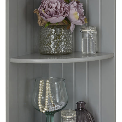 GFW Colonial Shelving Unit Grey 2 Shelves