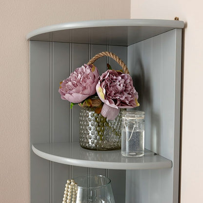 GFW Colonial Shelving Unit Grey 2 Shelves