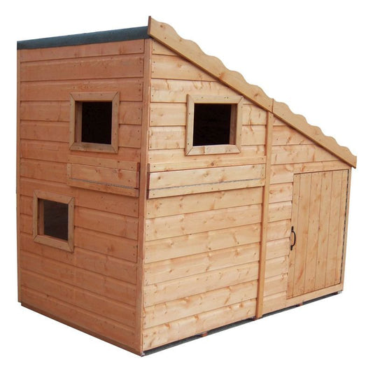 Shire Shire Command Post 5' 10" x 3' 10" Pent Children's Playhouse - Premium Dip Treated Shiplap