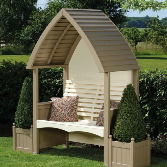 AFK AFK Premium Cottage Arbour Nutmeg & Cream 2 Seat