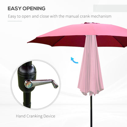 2.6M Umbrella Parasol-Red