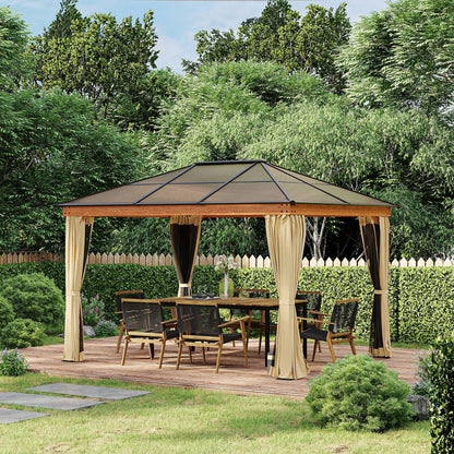 Outsunny 3 x 3.6 m Hardtop Gazebo Canopy