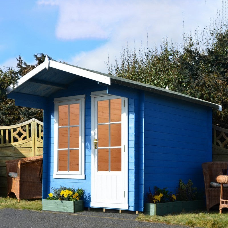 Shire Shire Crinan 9' x 9' Apex Log Cabin - Budget 19mm Cladding Tongue & Groove