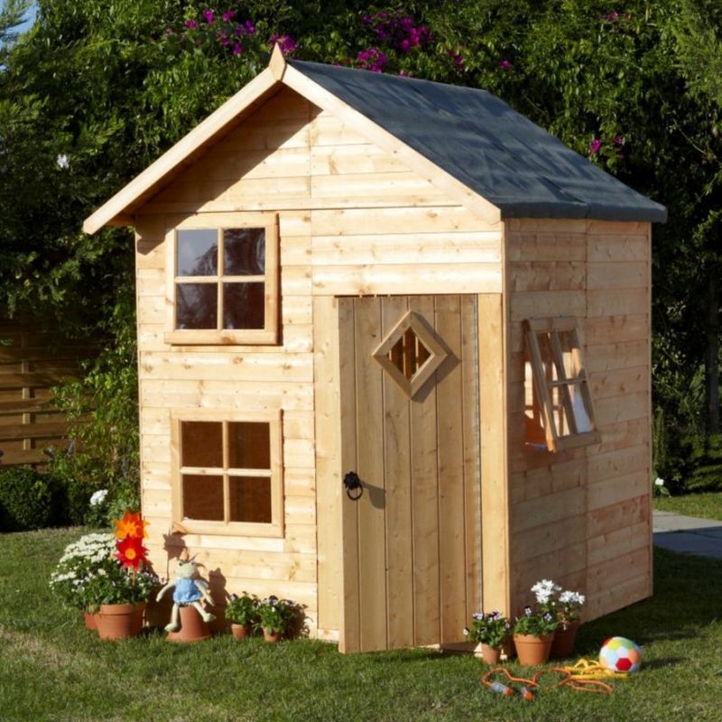 Shire Shire Croft 5' 2" x 6' 5" Apex Children's Playhouse - Premium Dip Treated Shiplap