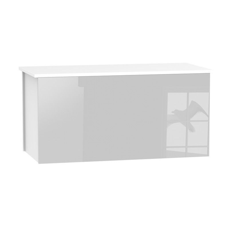 Swift Buxton Ottoman White & Grey 1 Door