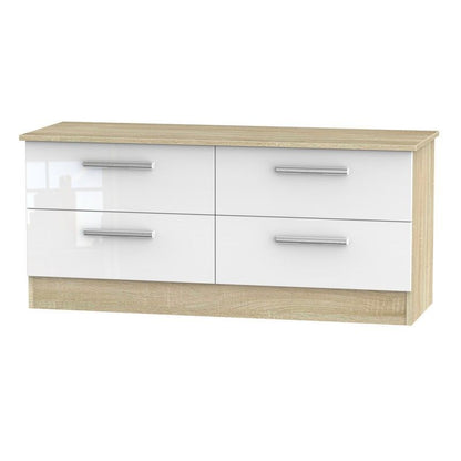 Swift Buxton Large Chest of Drawers Natural & White 4 Drawers