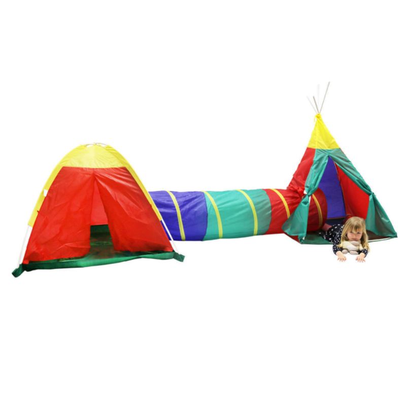 Wensum 3 In 1 Adventure Indoor Outdoor Tepee Play Tent Set