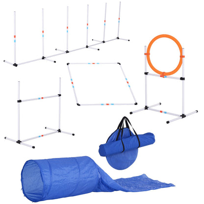 Large Agility Dog Obstacle Course With Carry Bag by Pawhut