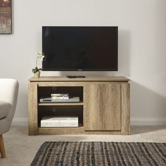 GFW Canyon TV Unit Natural 2 Shelves 1 Door