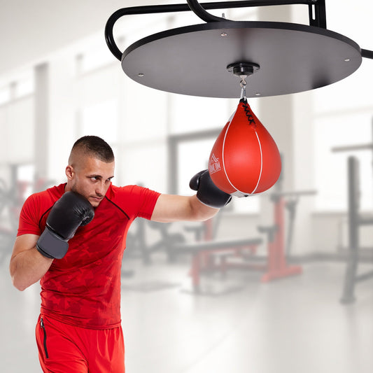 PU Leather Boxing Speedball w/ Steel Frame