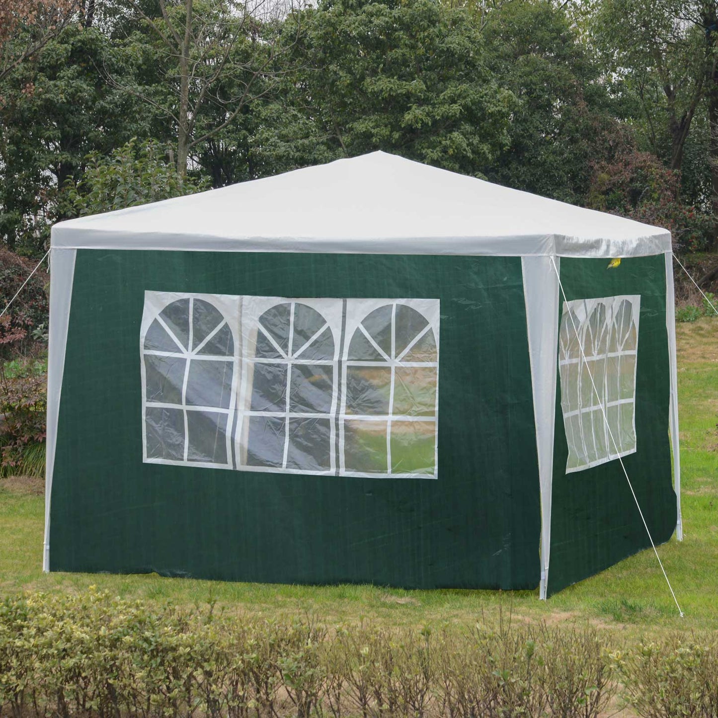 3 Meters Gazebo Side Panels Canopy Marquee Replacement Exchangeable Side Panel Walls Green