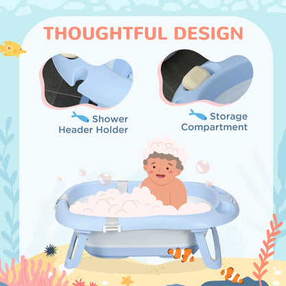 Baby Bathtub With Non-slip Support Legs Blue by Zonekiz