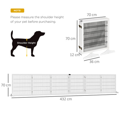 PawHut Wooden Pet Gate