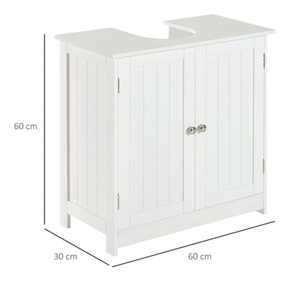 60Lx30Wx60H cm Sink Base Cabinet-White