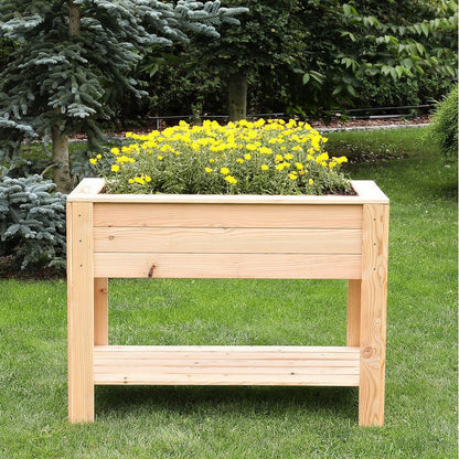 Garden Planter Larch Rectangular Dan by Shire - 82cm