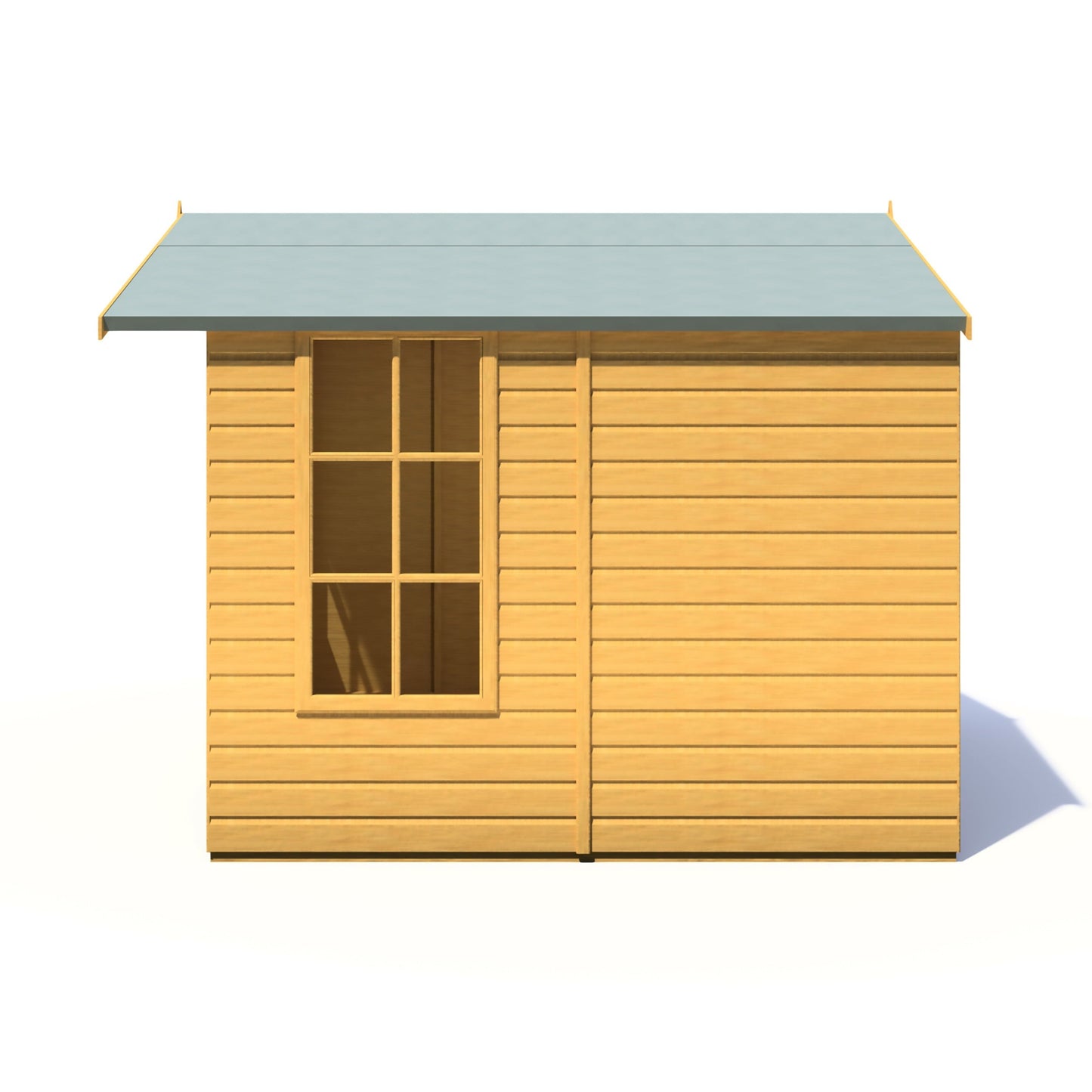 Shire Delmora 7' 7" x 7' 10" Apex Summerhouse - Premium Dip Treated Shiplap