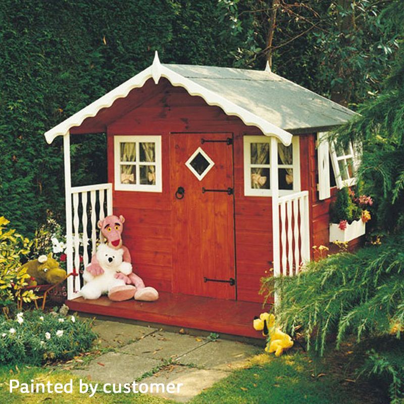 Shire Shire Den 5' 10" x 6' 2" Apex Children's Playhouse - Premium Dip Treated Shiplap